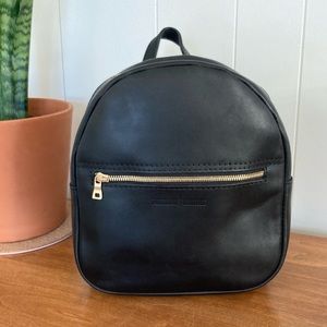 NEW Portland Leather Goods Black Essentials Backpack